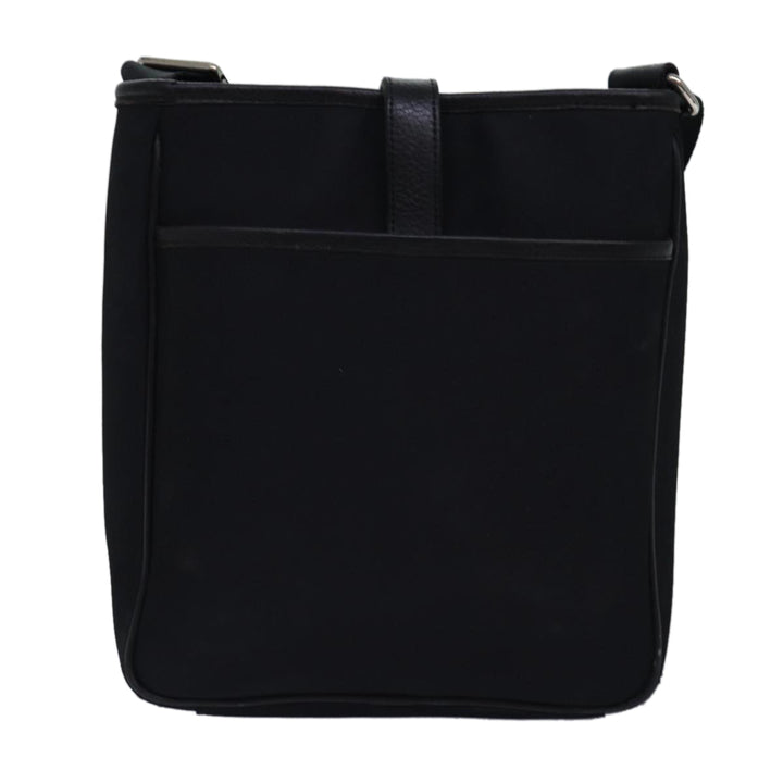 Burberry Nova Check Shoulder Bag Nylon Beige Black Auth bs14923