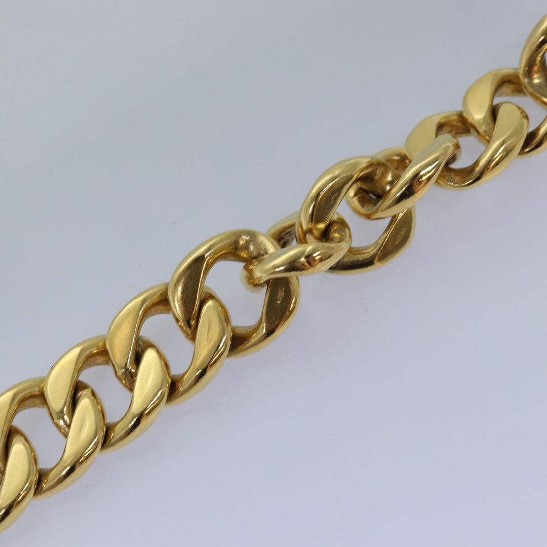 Top Quality Chanel Chain Belt metal 31.1" Gold Black CC Auth bs14988