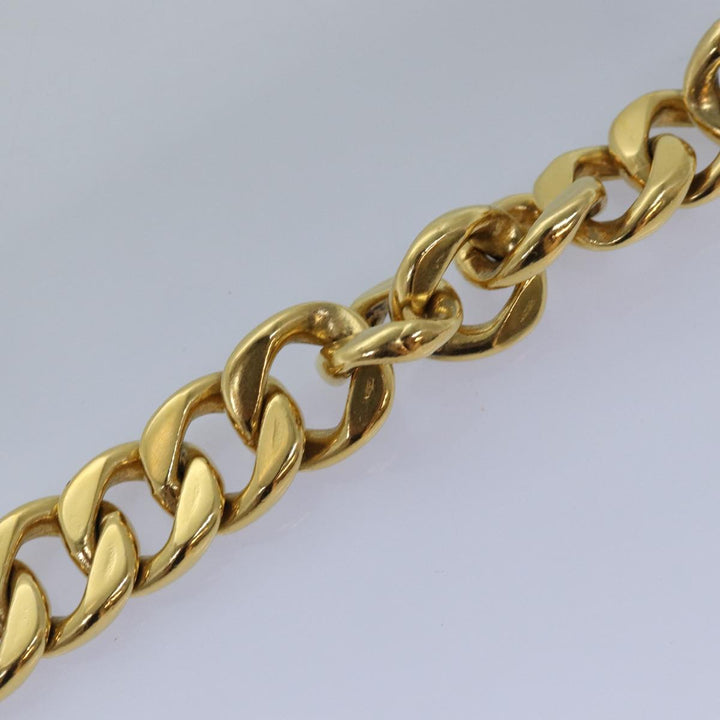 Top Quality Chanel Chain Belt metal 31.1" Gold Black CC Auth bs14988