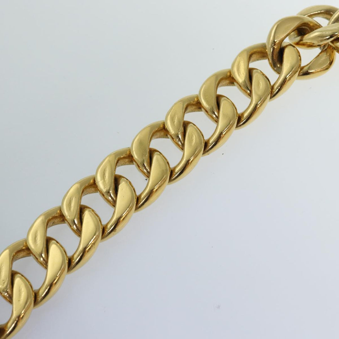Top Quality Chanel Chain Belt metal 31.1" Gold Black CC Auth bs14988