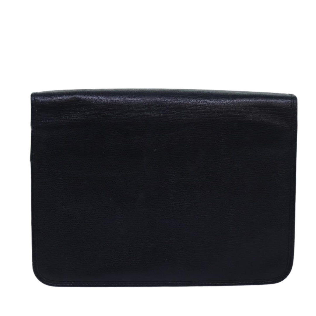 CHRISTIAN Top quality Dior Honeycomb Canvas Shoulder Bag Black Auth bs15005