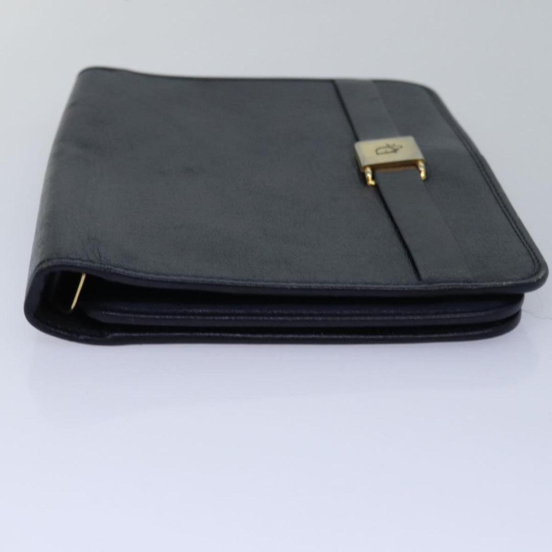 CHRISTIAN Top quality Dior Honeycomb Canvas Shoulder Bag Black Auth bs15005