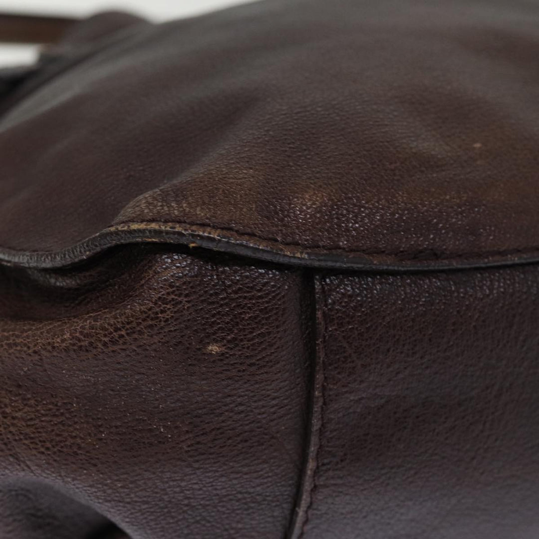 Burberry Shoulder Bag Leather Brown Auth bs15061