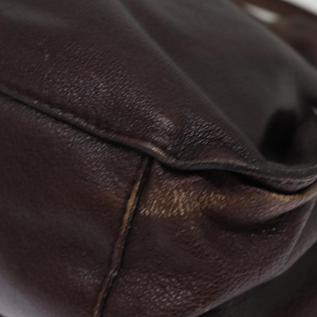 Burberry Shoulder Bag Leather Brown Auth bs15061