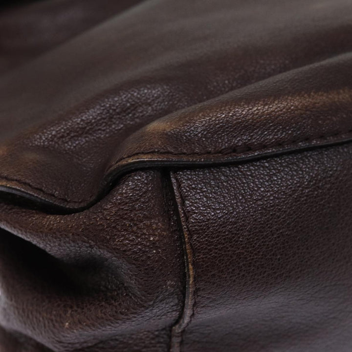 Burberry Shoulder Bag Leather Brown Auth bs15061
