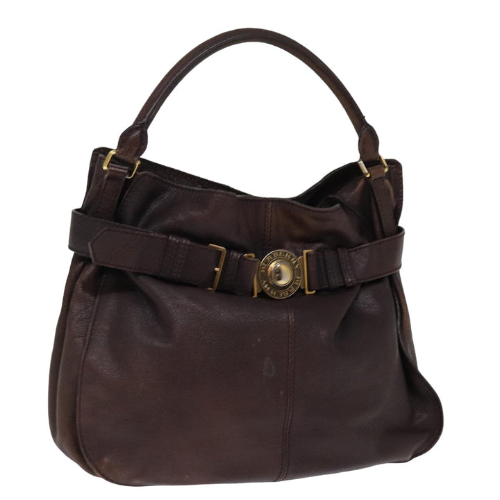 Burberry Shoulder Bag Leather Brown Auth bs15061