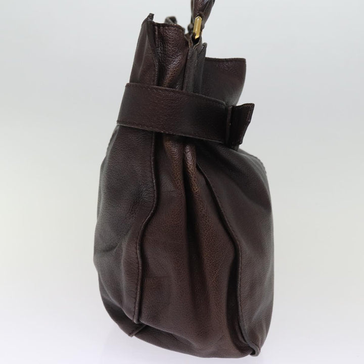 Burberry Shoulder Bag Leather Brown Auth bs15061