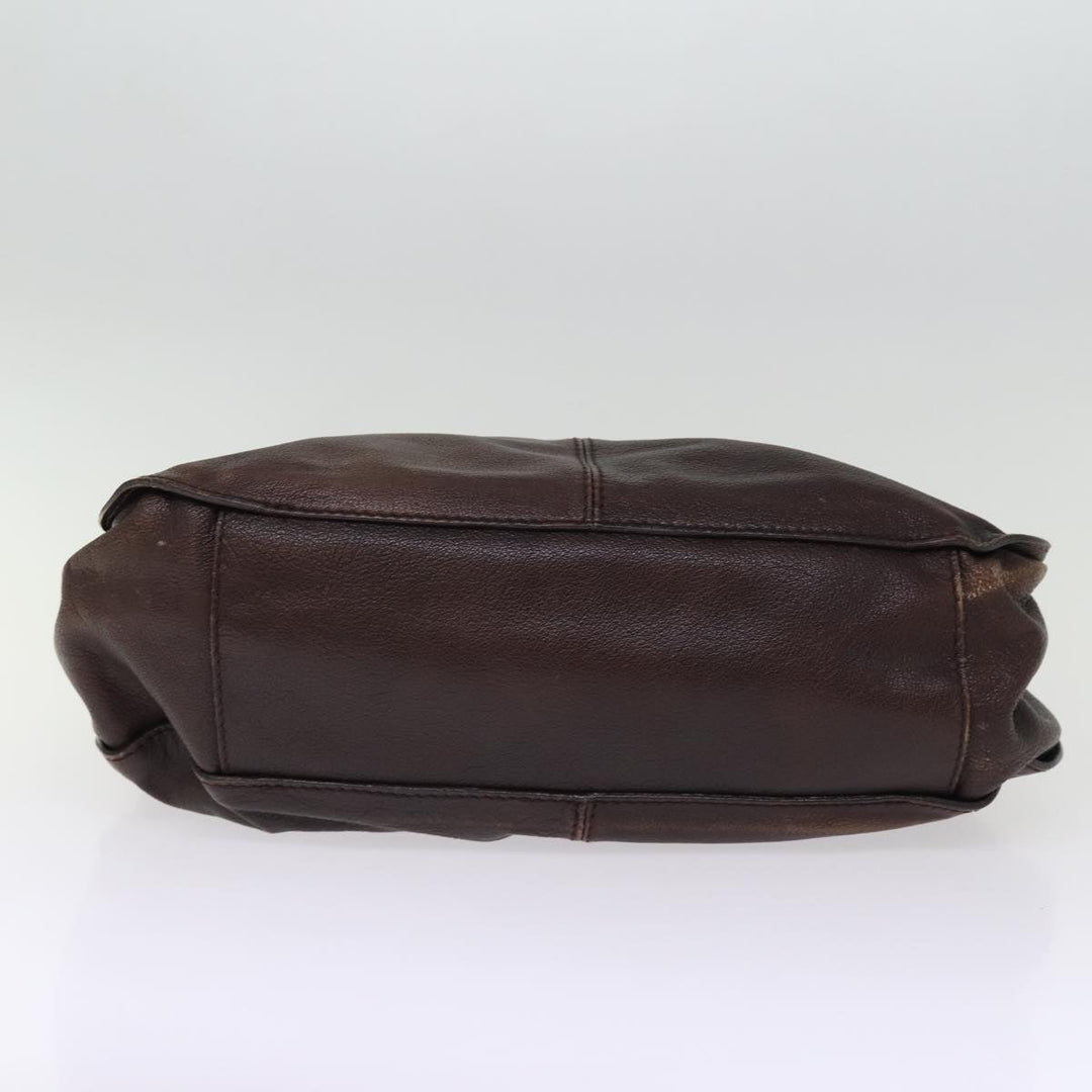 Burberry Shoulder Bag Leather Brown Auth bs15061