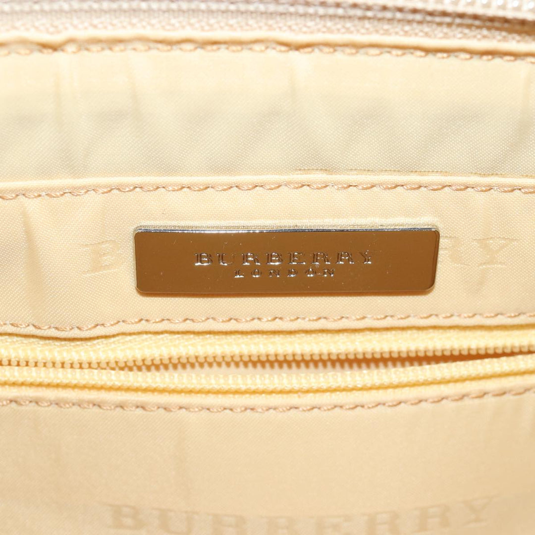 Burberry Hand Bag Canvas Brown Auth bs15077