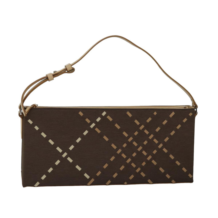 Burberry Hand Bag Canvas Brown Auth bs15077