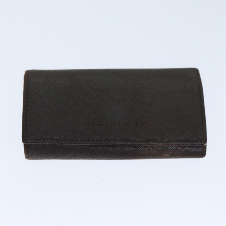 Burberry Coin Purse Billfold Canvas Leather 5Set Beige Black Auth bs15090