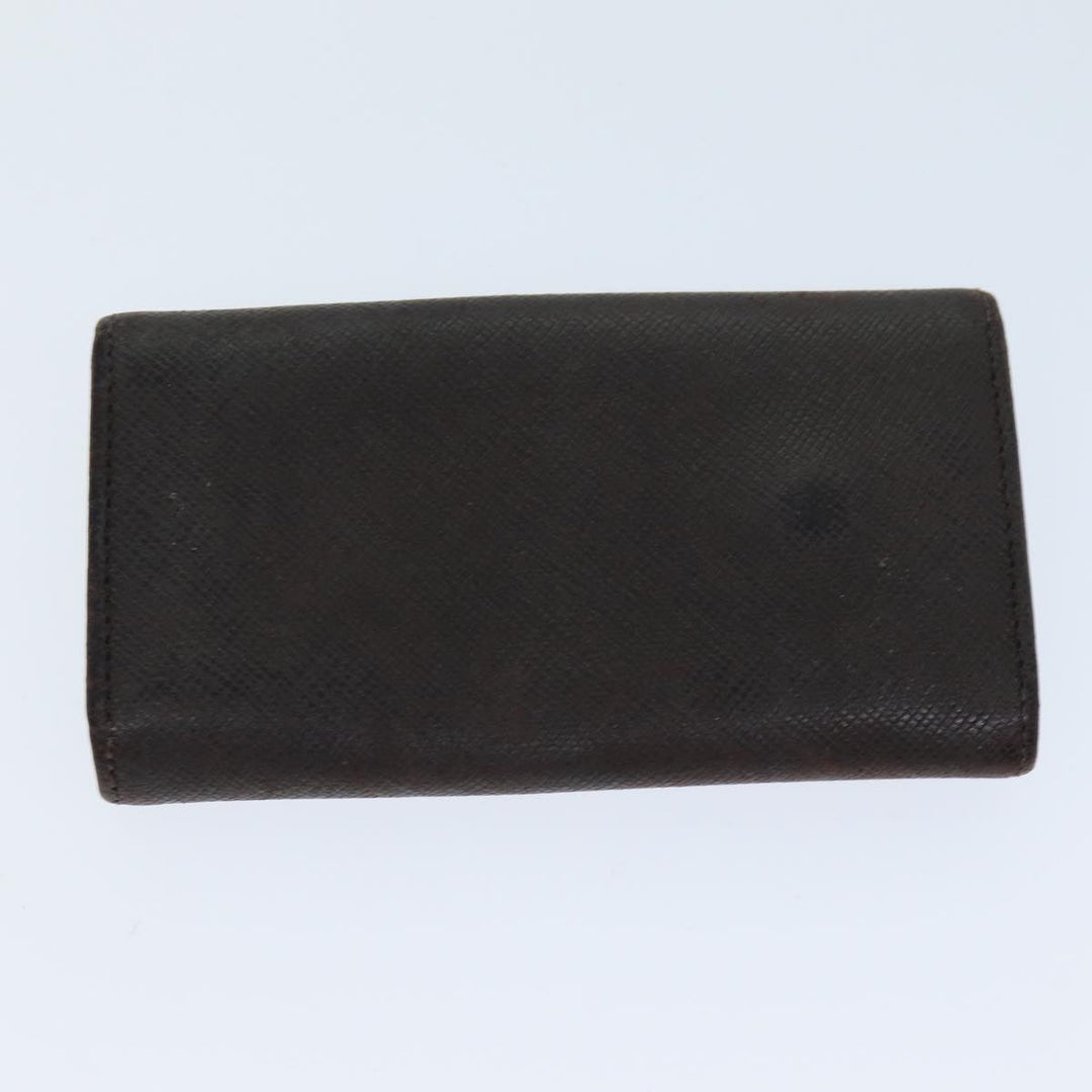 Burberry Coin Purse Billfold Canvas Leather 5Set Beige Black Auth bs15090