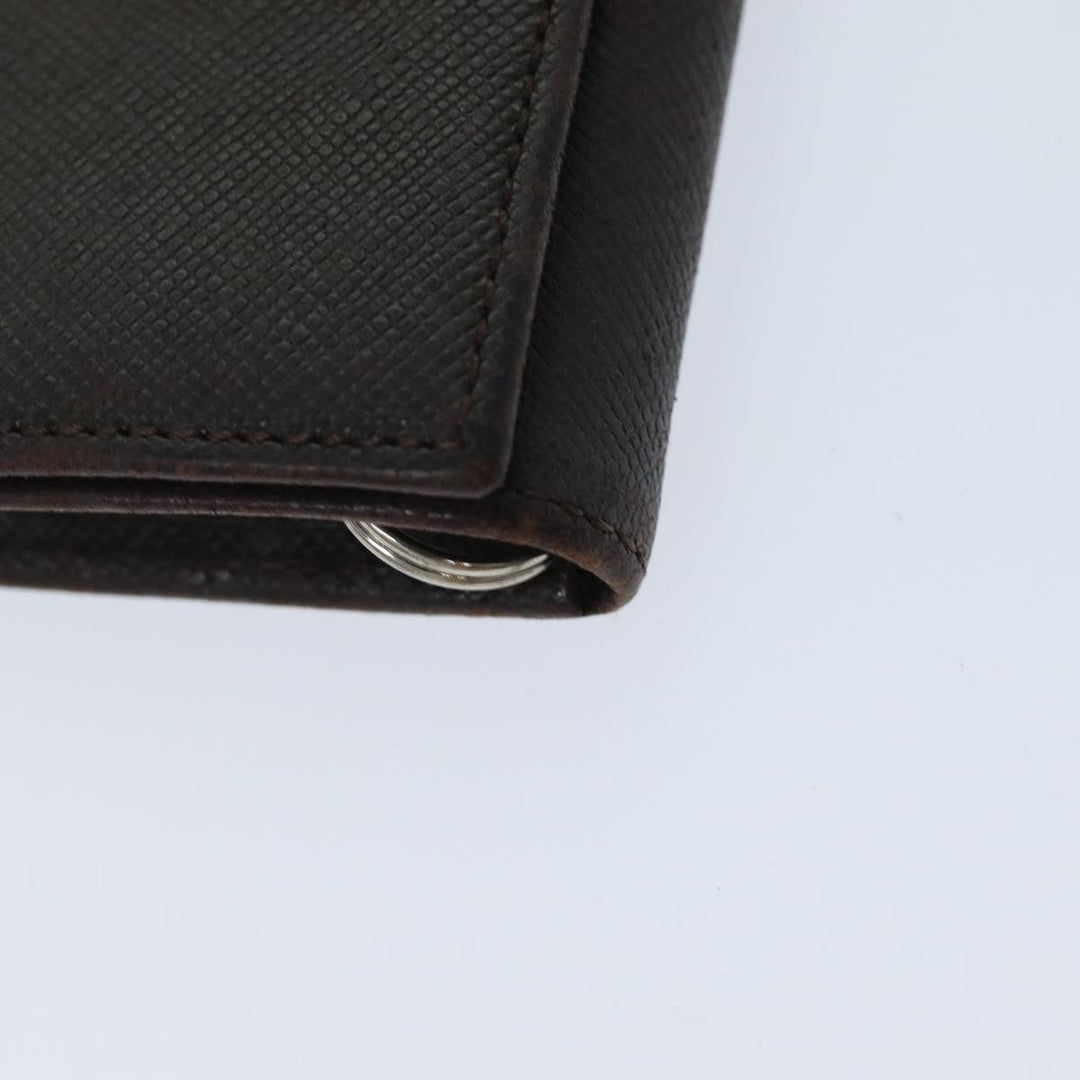 Burberry Coin Purse Billfold Canvas Leather 5Set Beige Black Auth bs15090