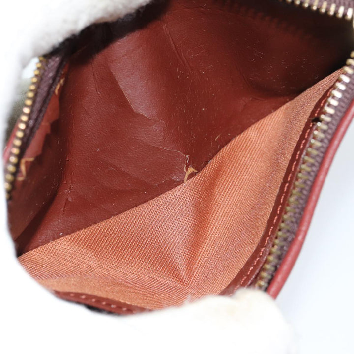Burberry Coin Purse Billfold Canvas Leather 5Set Beige Black Auth bs15090