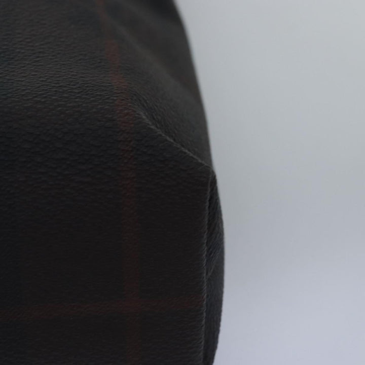 Burberry Nova Check Shoulder Bag PVC Leather Brown Auth bs15130