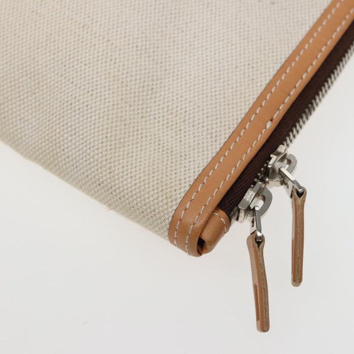 Top Quality Balenciaga Clutch Bag Canvas Beige 419994 Auth bs15134