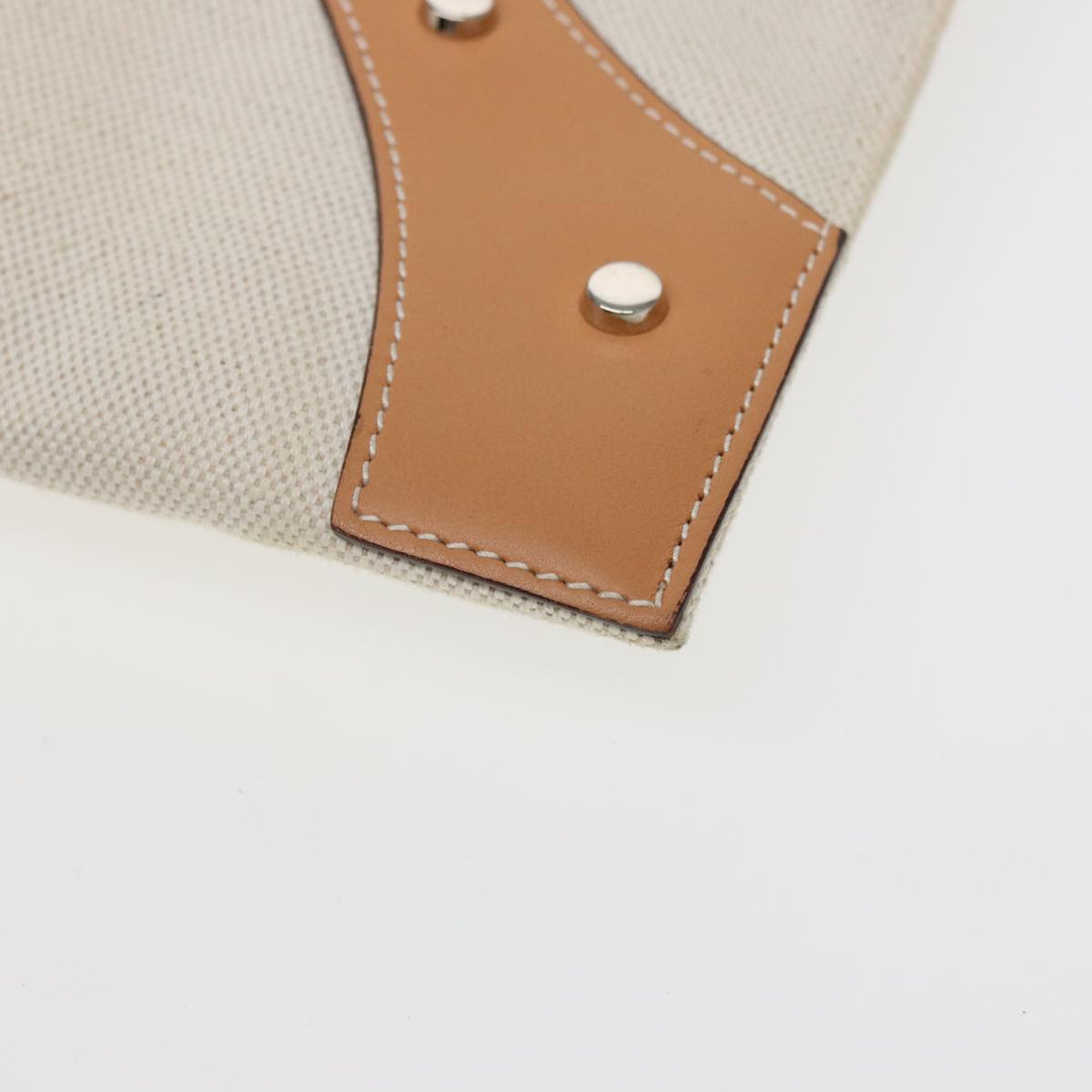 Top Quality Balenciaga Clutch Bag Canvas Beige 419994 Auth bs15134