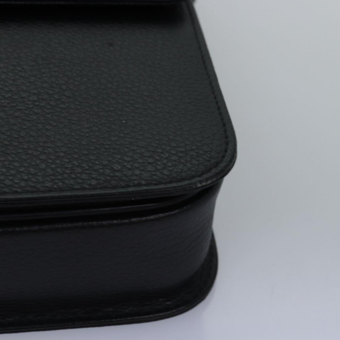 BurberrySs Shoulder Bag Leather Black Auth bs15151