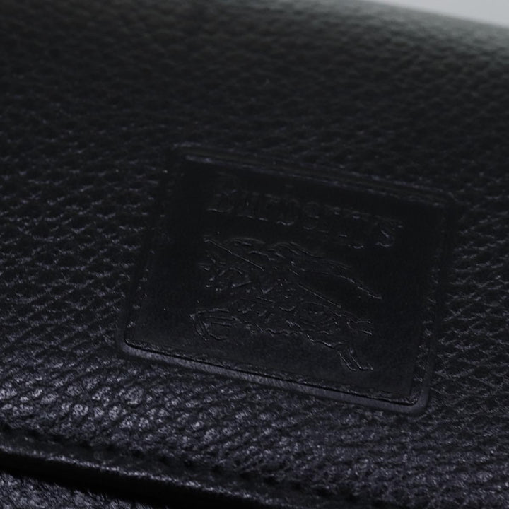 BurberrySs Shoulder Bag Leather Black Auth bs15151