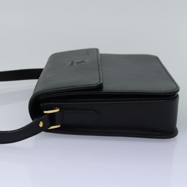 BurberrySs Shoulder Bag Leather Black Auth bs15151