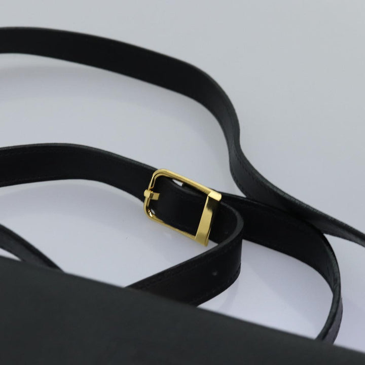 BurberrySs Shoulder Bag Leather Black Auth bs15151