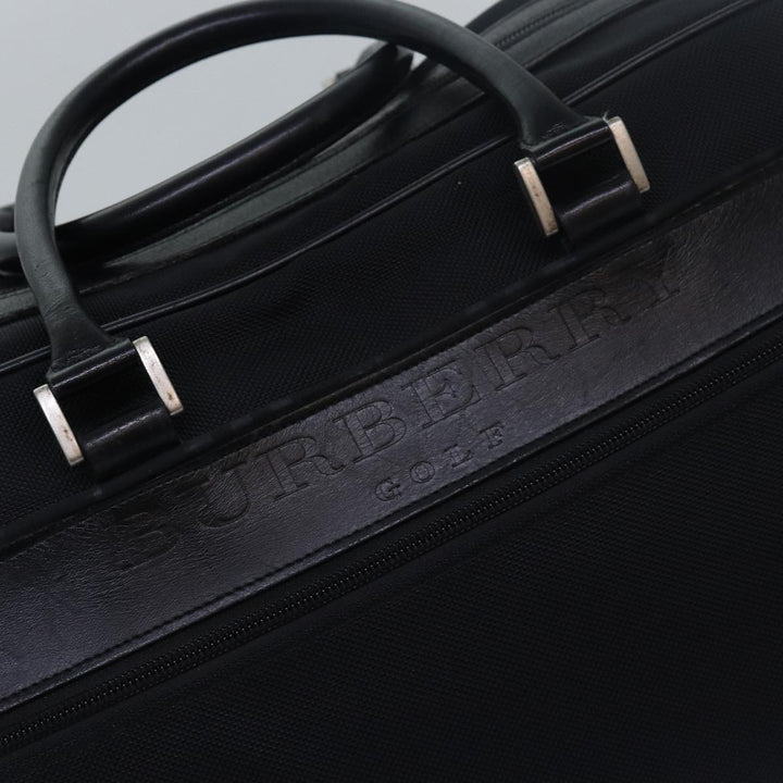 Burberry Boston Bag Canvas Black Auth bs15247