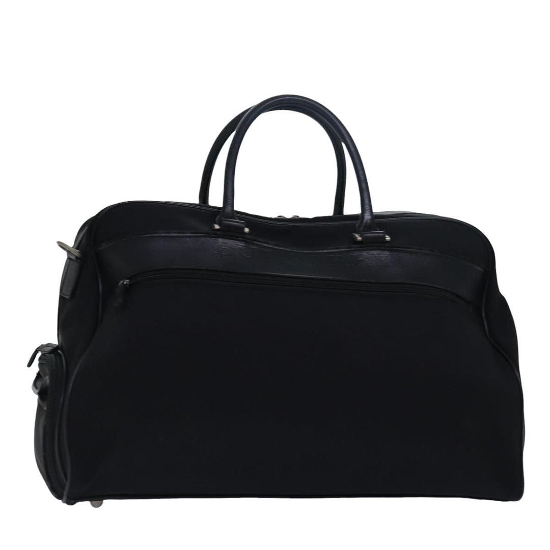 Burberry Boston Bag Canvas Black Auth bs15247