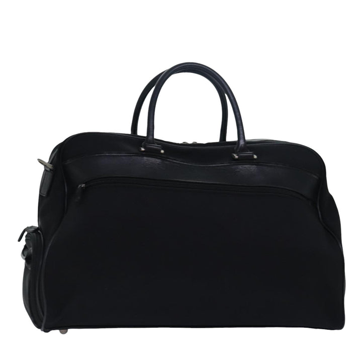 Burberry Boston Bag Canvas Black Auth bs15247