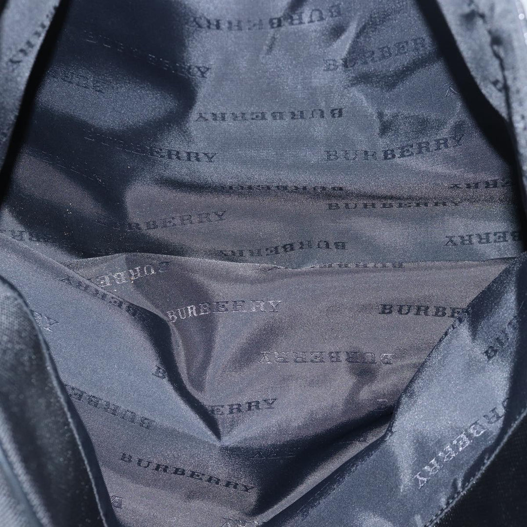 Burberry Boston Bag Canvas Black Auth bs15247