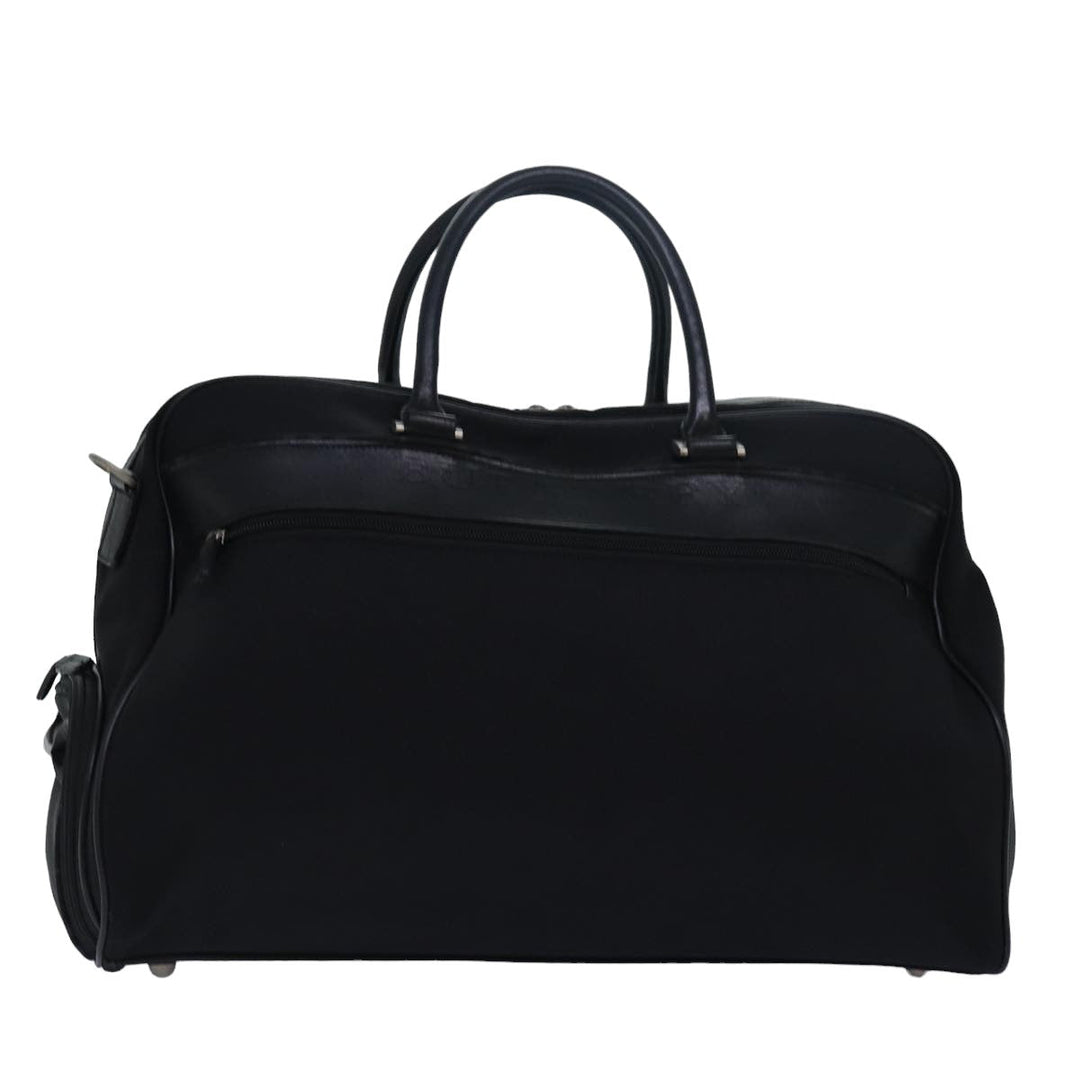 Burberry Boston Bag Canvas Black Auth bs15247