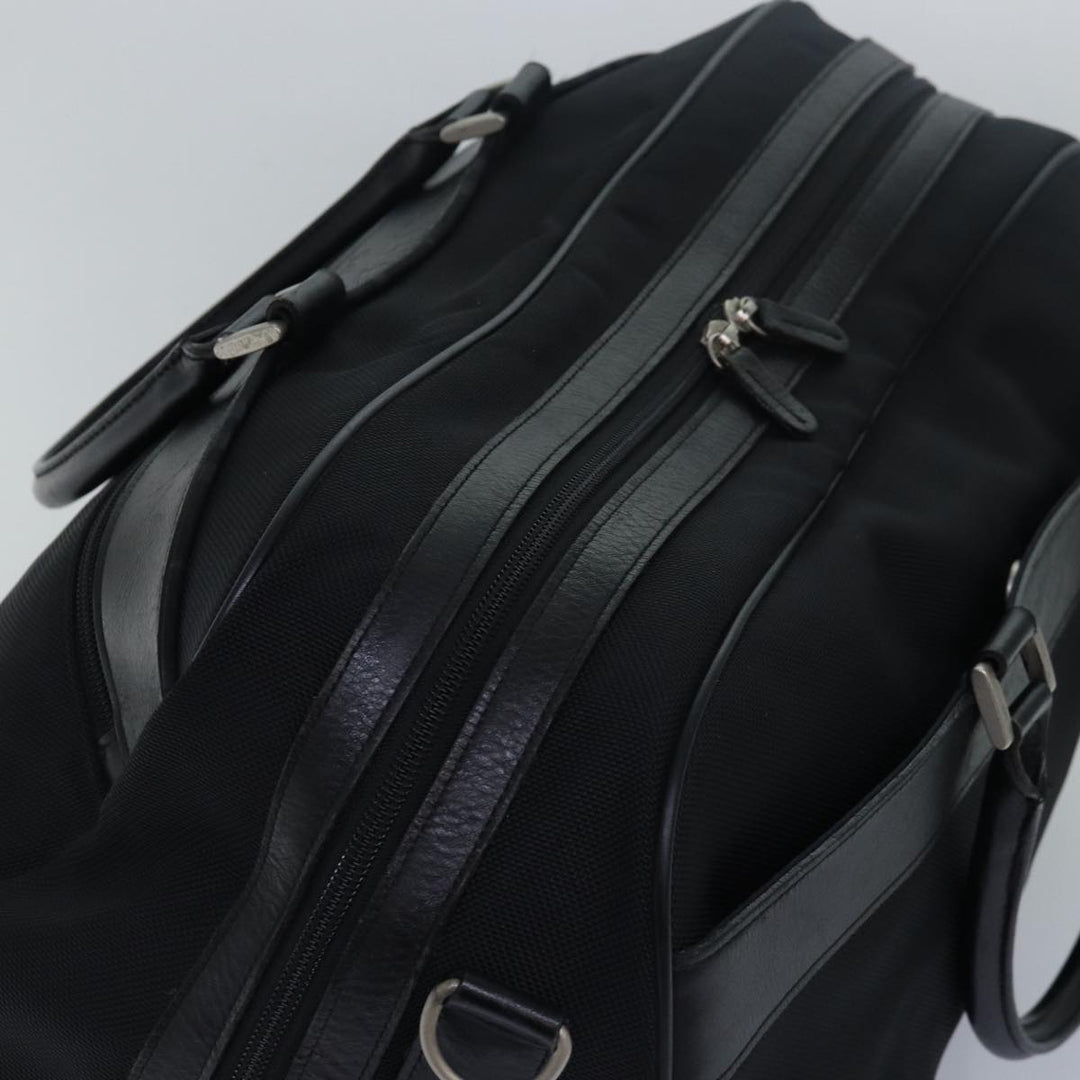Burberry Boston Bag Canvas Black Auth bs15247