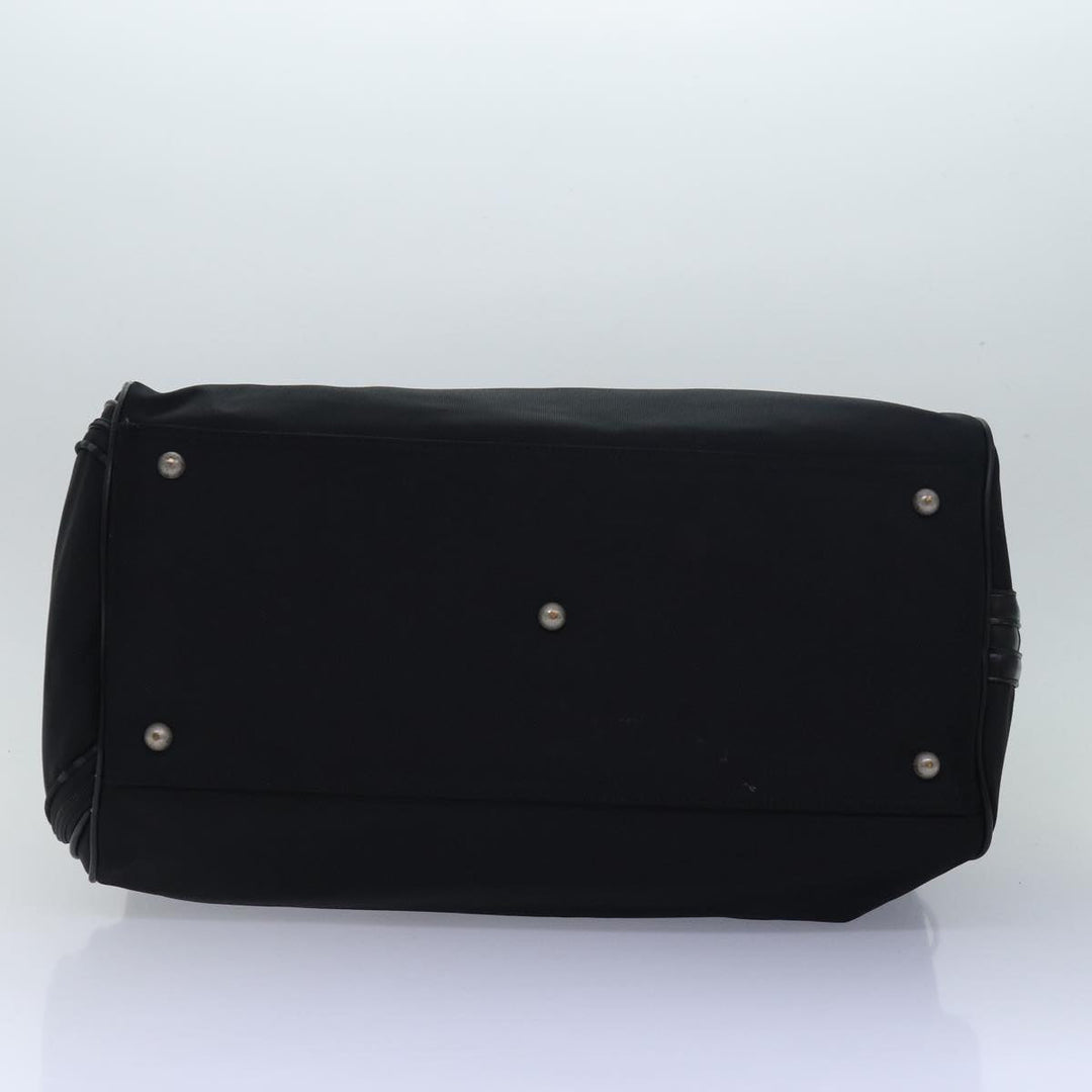 Burberry Boston Bag Canvas Black Auth bs15247