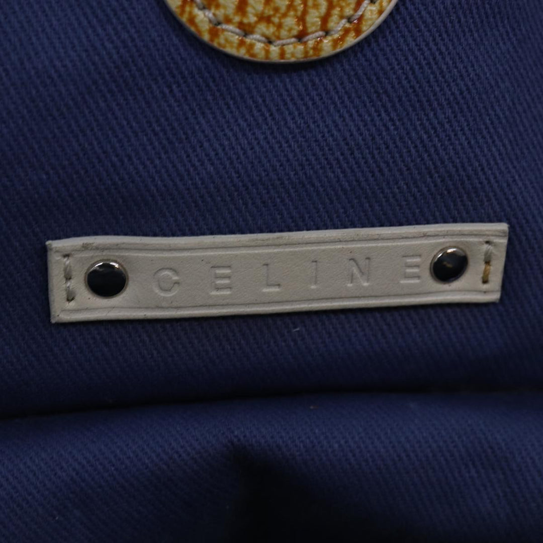 Celine Paris Macadam Canvas Hand Bag Gray Auth bs15279