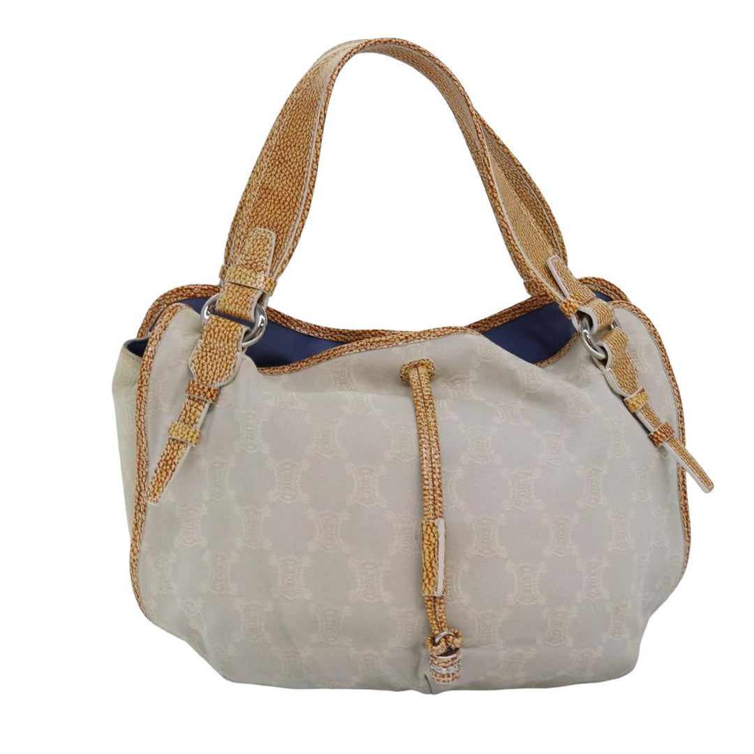 Celine Paris Macadam Canvas Hand Bag Gray Auth bs15279