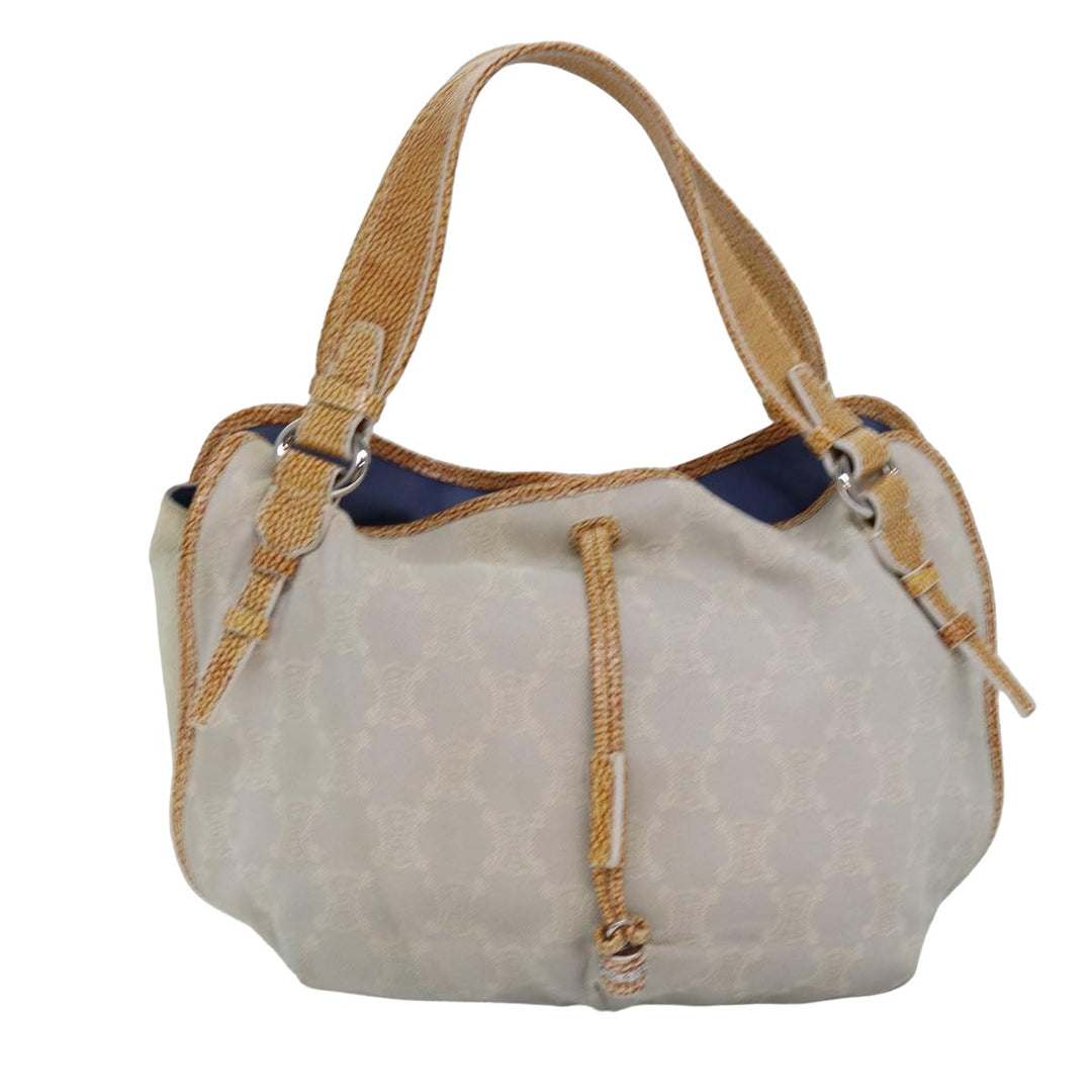 Celine Paris Macadam Canvas Hand Bag Gray Auth bs15279