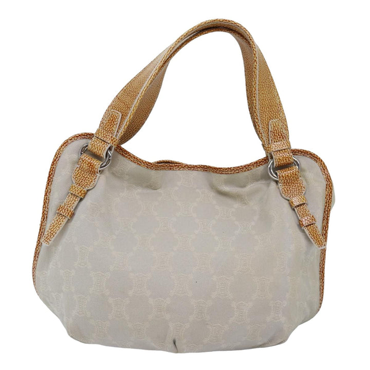 Celine Paris Macadam Canvas Hand Bag Gray Auth bs15279