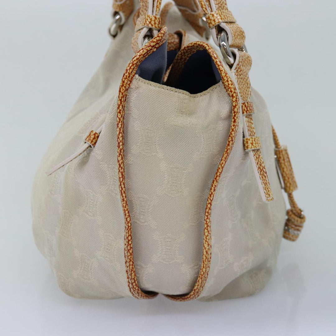 Celine Paris Macadam Canvas Hand Bag Gray Auth bs15279