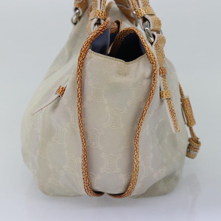 Celine Paris Macadam Canvas Hand Bag Gray Auth bs15279
