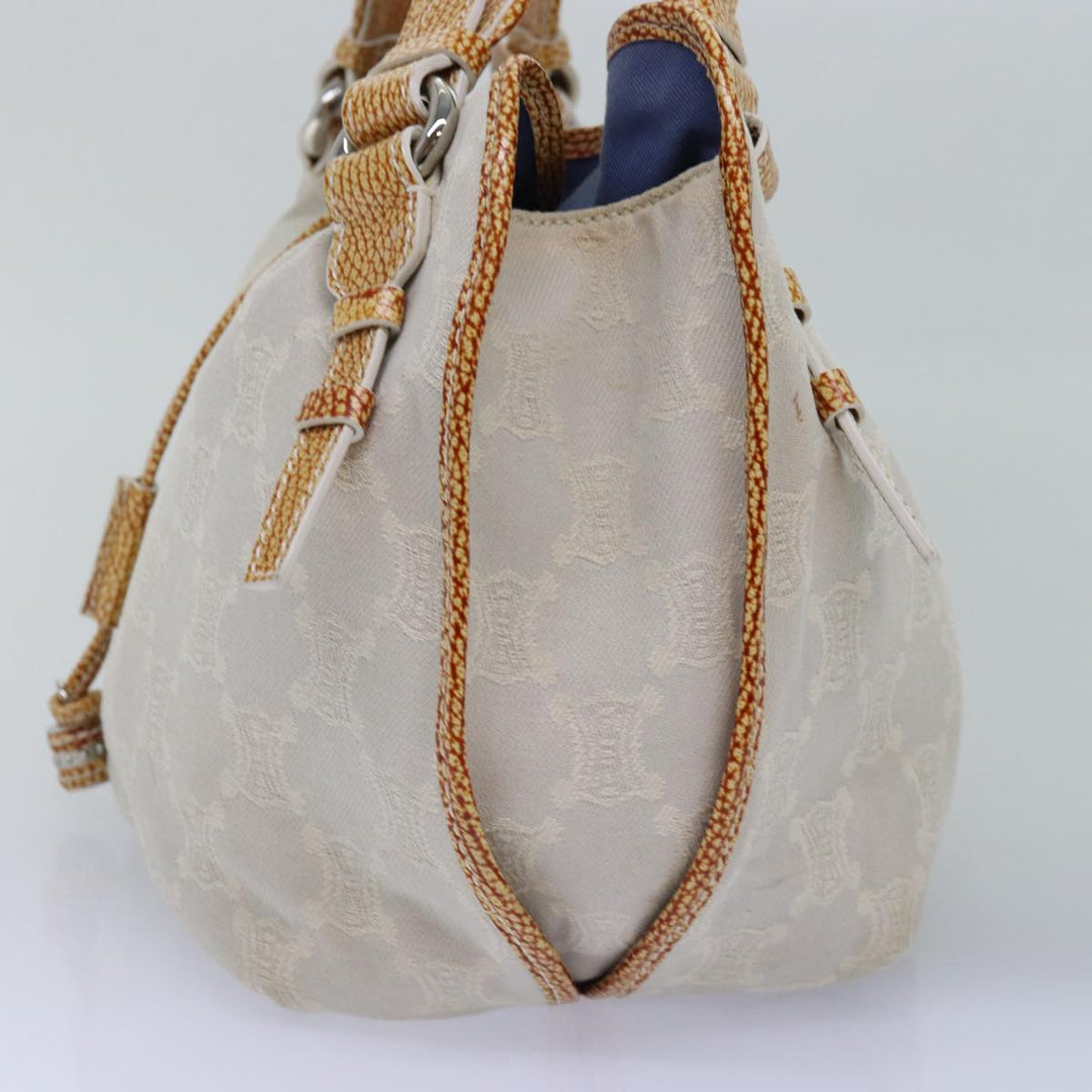 Celine Paris Macadam Canvas Hand Bag Gray Auth bs15279