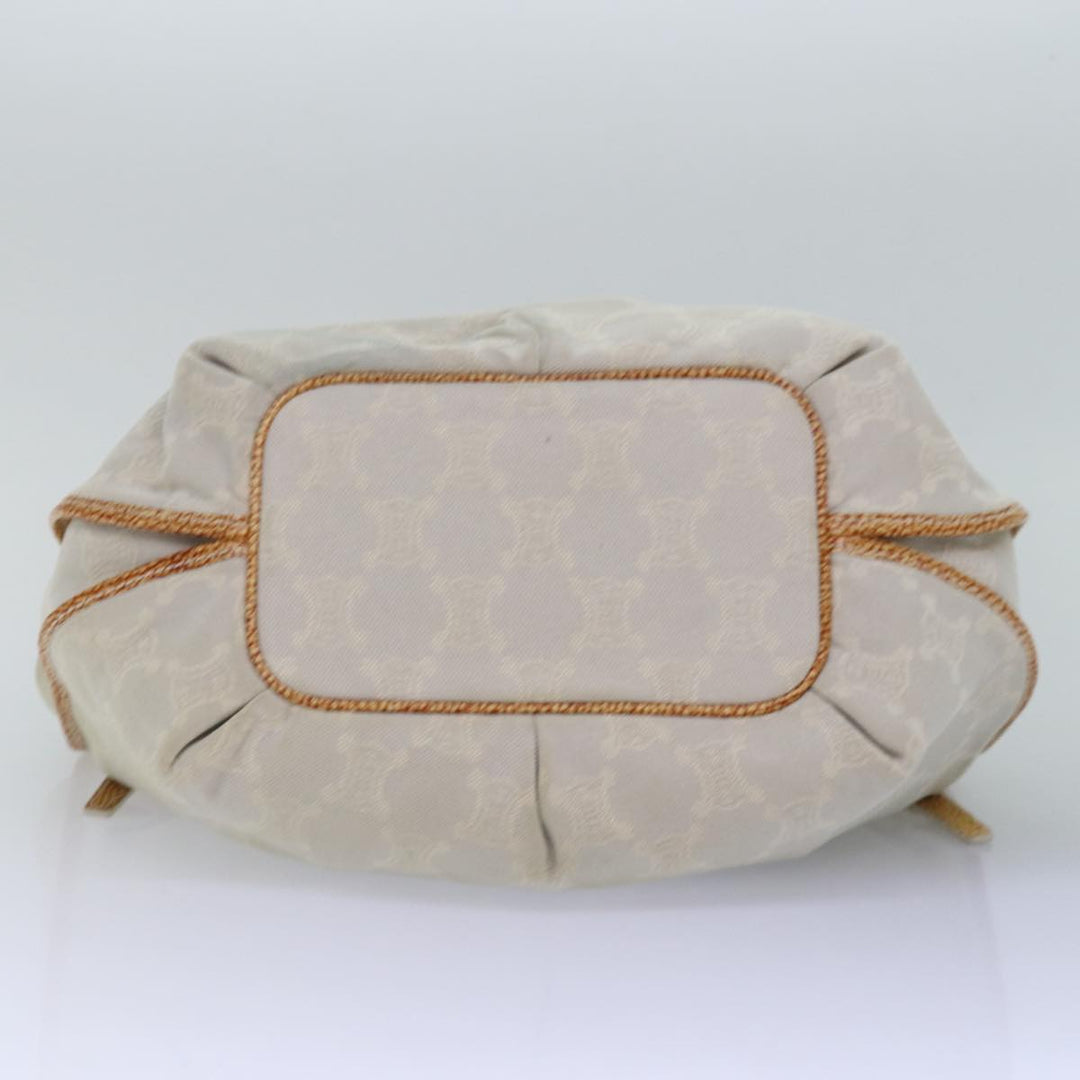 Celine Paris Macadam Canvas Hand Bag Gray Auth bs15279