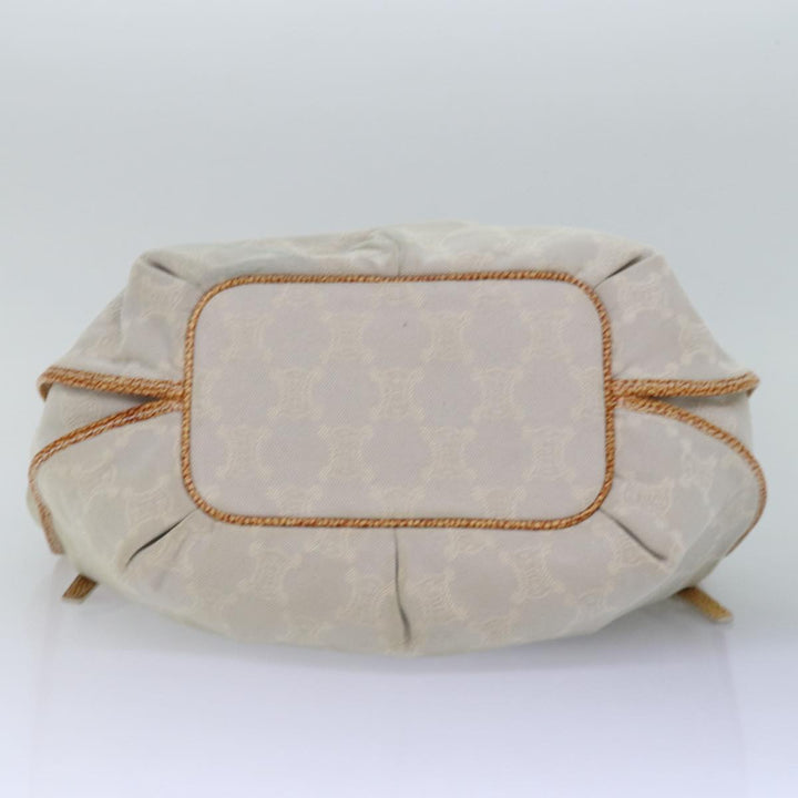 Celine Paris Macadam Canvas Hand Bag Gray Auth bs15279