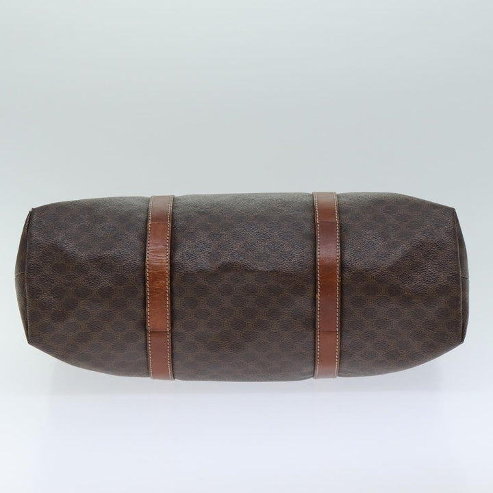 Celine Macadam Canvas Tote Bag PVC Leather Brown  15311