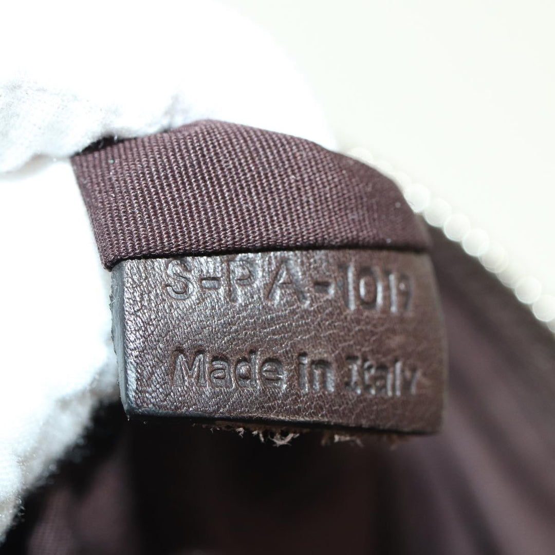 Celine Hand Bag Leather Brown Auth bs15316