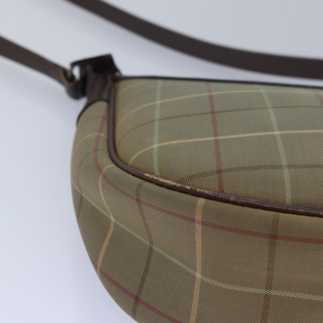 BurberrySs Nova Check Shoulder Bag Canvas Brown Auth bs15361