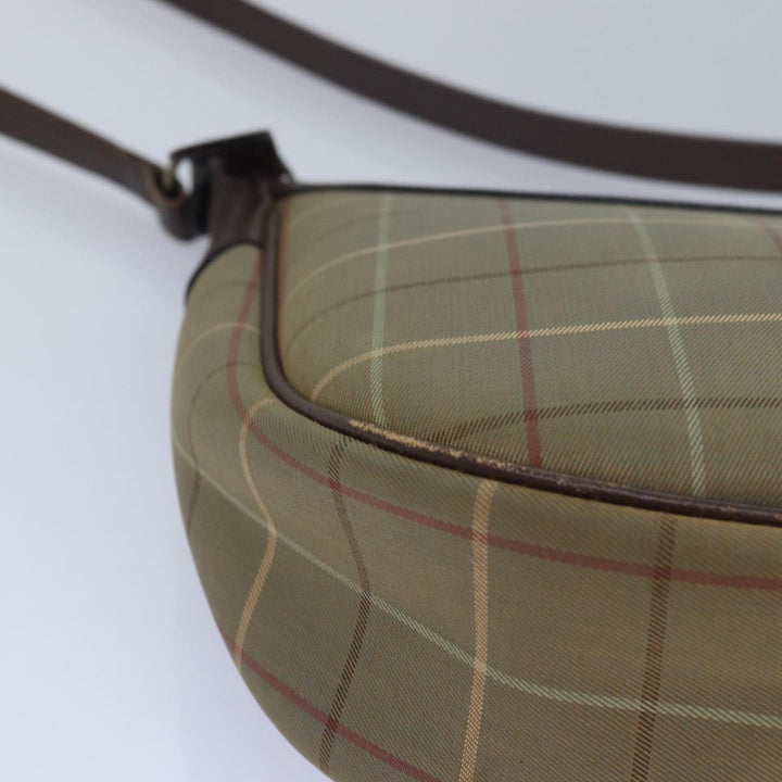 BurberrySs Nova Check Shoulder Bag Canvas Brown Auth bs15361