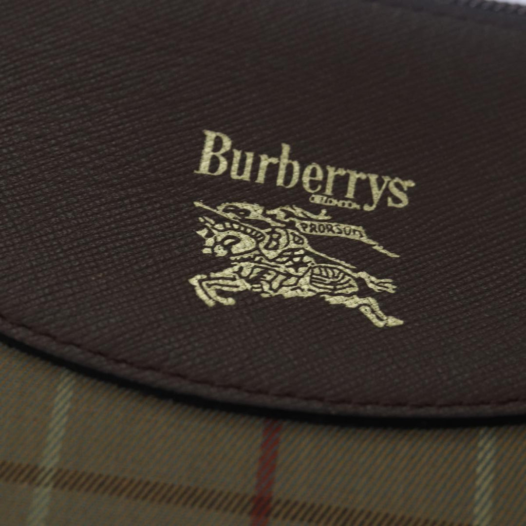 BurberrySs Nova Check Shoulder Bag Canvas Brown Auth bs15361