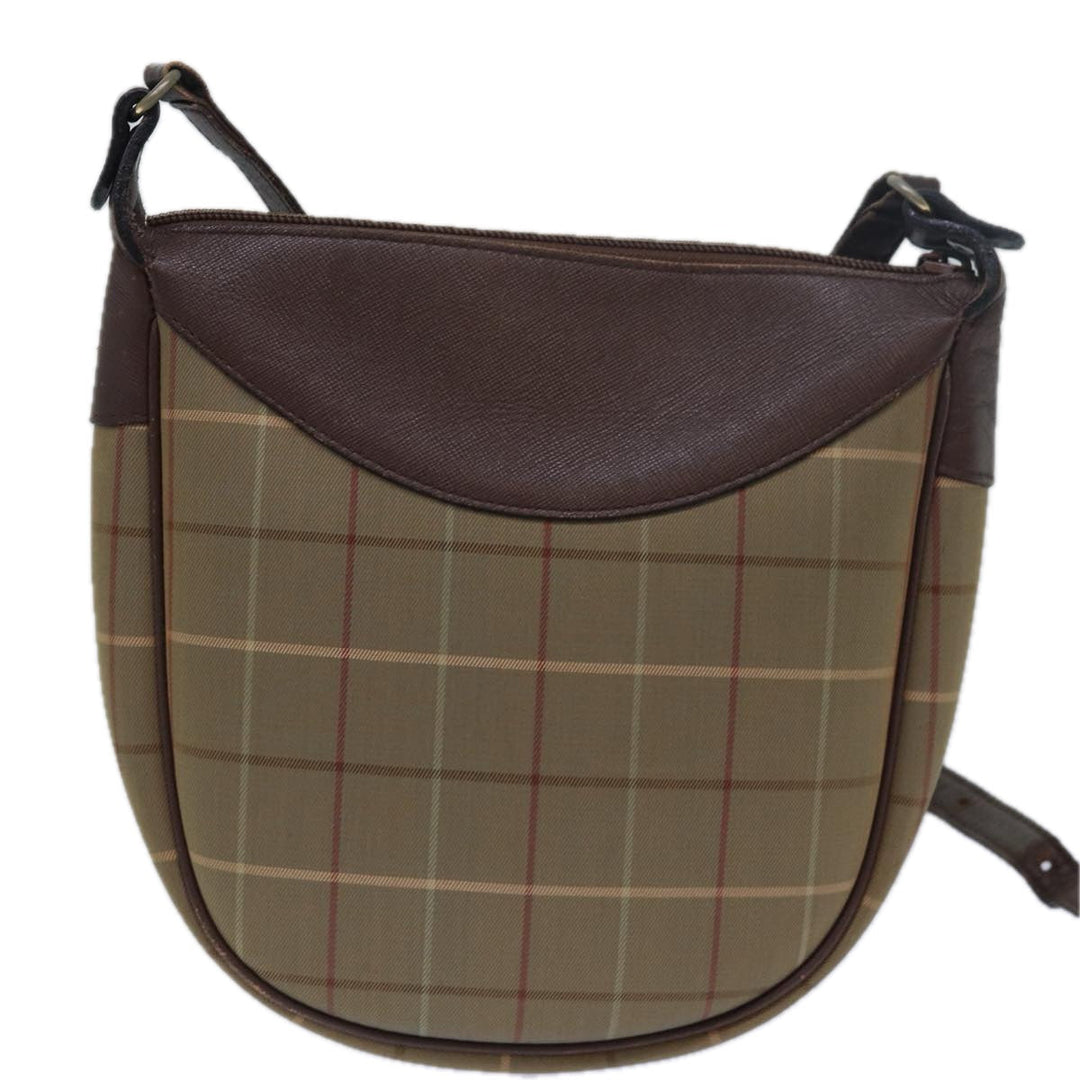 BurberrySs Nova Check Shoulder Bag Canvas Brown Auth bs15361