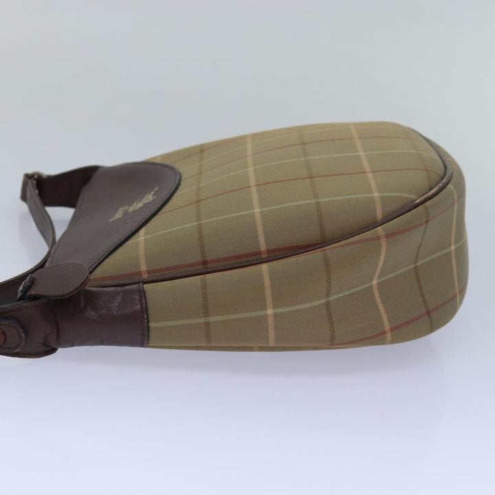 BurberrySs Nova Check Shoulder Bag Canvas Brown Auth bs15361