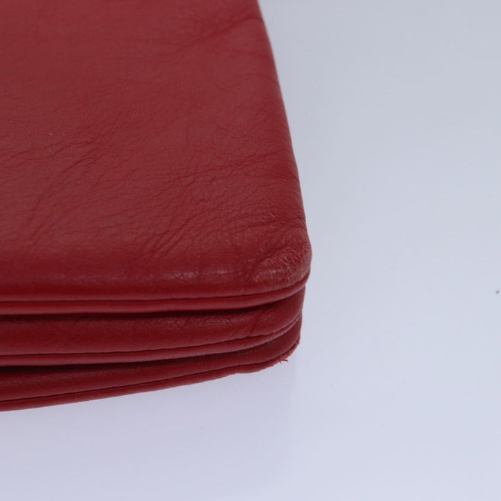 Celine Trio Small Shoulder Bag Leather Red  15431