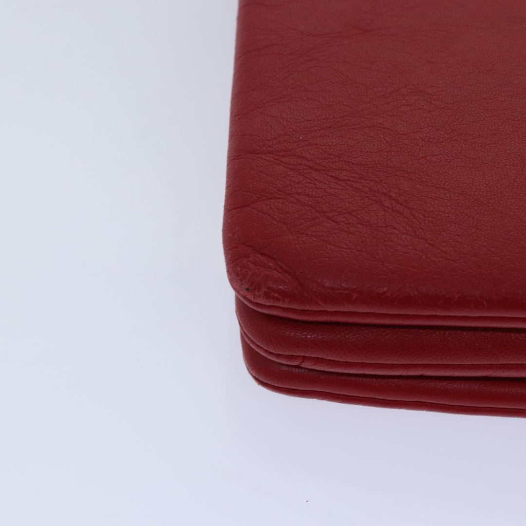 Celine Trio Small Shoulder Bag Leather Red  15431